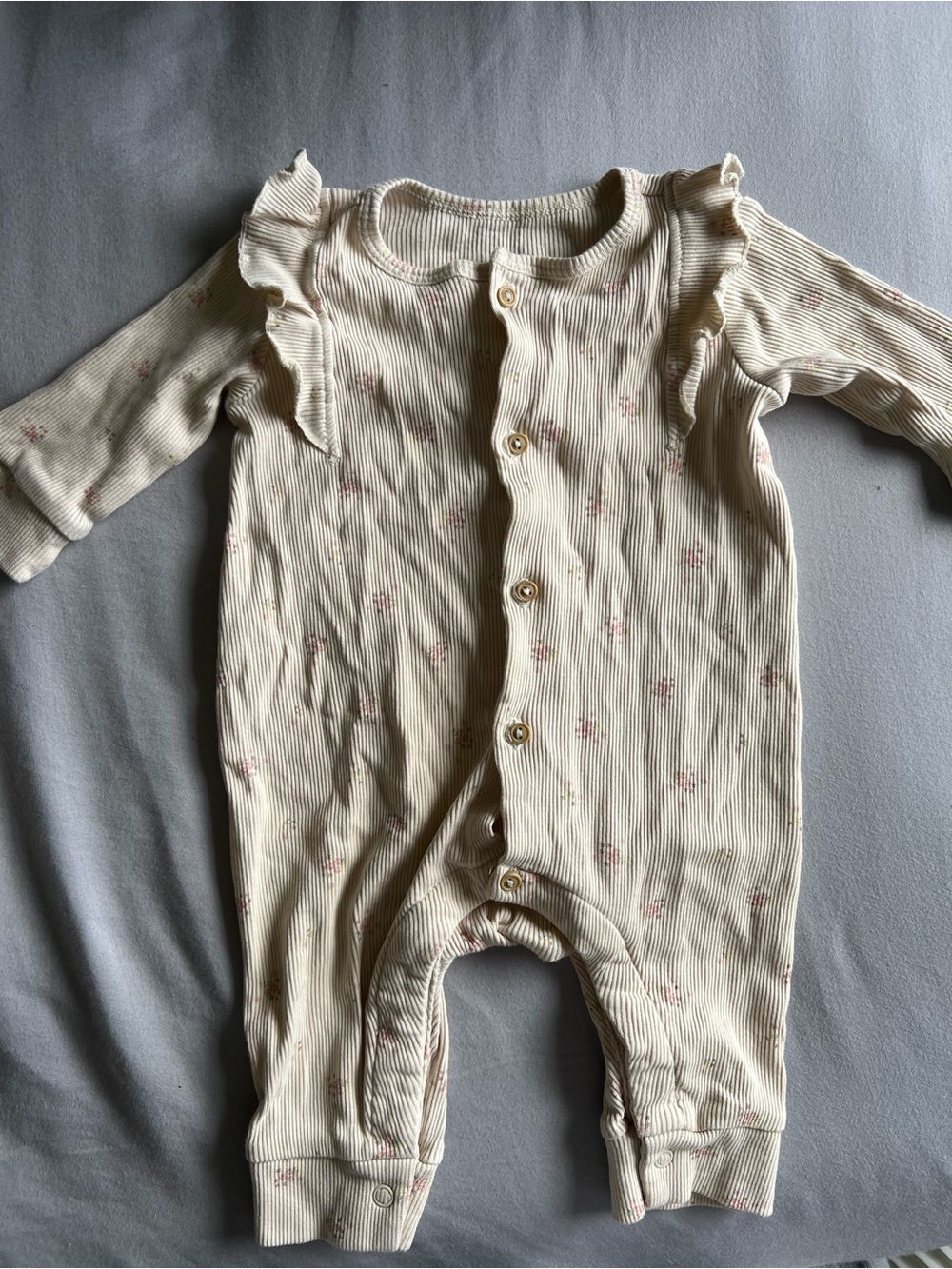 Baby girl floral one piece romper